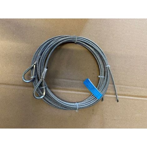 Câble métallique assemblé 4mm – Longueur 6 m – Charge max 1770 N/mm² – Acier galvanisé pour usage intensif – Doco (1/2)