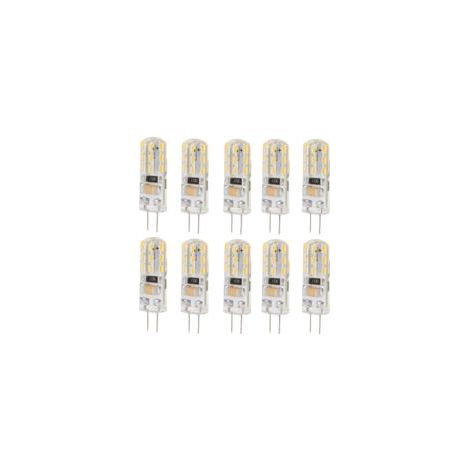 10 pièces G4 LED ampoule Double pieds Base 1.5W AC110V 110LM Silicone ampoule pour éclairage paysager cour lumière blanche 6000K (1/4)