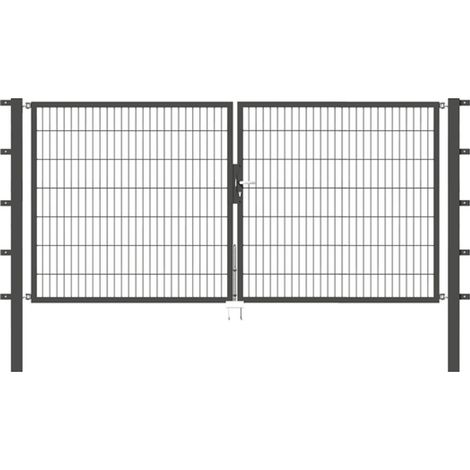 ALBERTS Doppeltor Flexo, fvz.anthr.Kst.b.RAL 7016, lichte BxH3000x1400, PF80x80/2100mm (1/3)