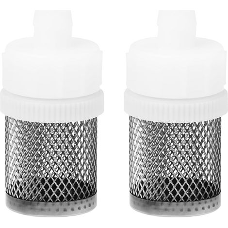 Filtre d’Admission à Maille en Acier Inoxydable avec Raccord Cannelé de Tuyau 8 mm Crépine d’Aspiration pour Pompe à Eau 2x (1/5)