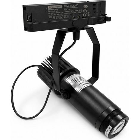 Proyector De Logos LED GOBO Para Carril Trifásico Interior -