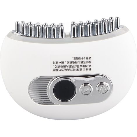Brosse de massage Gua Sha électrique portable, 9 niveaux de température, chauffante et réglable, blanche. (1/5)