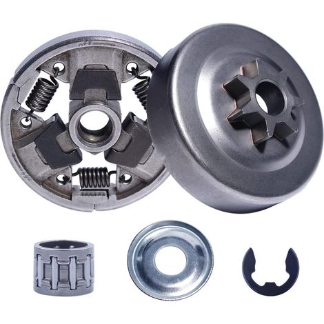 Tambour d'embrayage pour MS261 pour Stihl MS261C MS 261 Kit de pignon de tronçonneuse .325"-7T, tambour d'embrayage, ensemble d'embrayage, rondelle, clip électronique, aiguille (1/5)