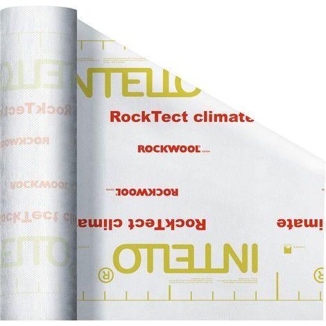 Rockwool Dampfbremse RockTect Intello Climate Plus 50 x 1,5 m = 75 m² weiß Baufolien & Säcke