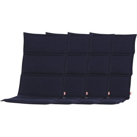 4er-Set Sesselauflage Centauri dunkelblau 110x48x3cm Sitzkissen Stuhlkissen (1/5)