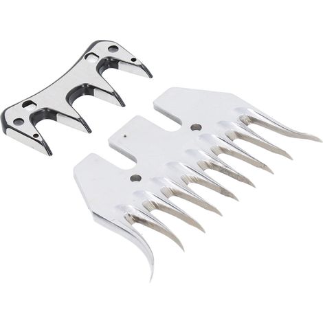 Lame de ciseaux à moutons incurvée à 9 dents, tondeuse électrique pour laine, pièce de rechange pour ciseaux à chèvres (1/5)