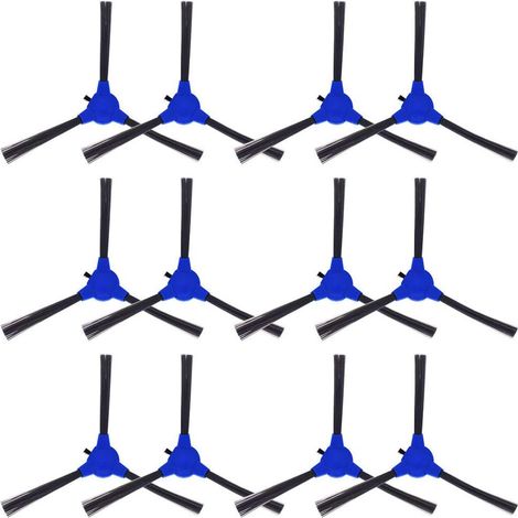 Packung mit 12 Seitenbürsten, kompatibel mit eufy RoboVac 11S, 15T, 30, 30C, 15C, 12, 25C, 35C, 11S Max, 15C Max, G20, G30, G35, G35+, G40, G40+, G40 Hybrid/Hybrid+, Saugrobotern. (1/4)