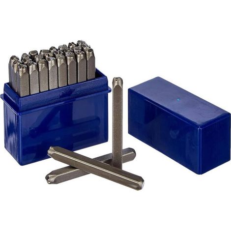 Lettres à Frapper 4 mm - Acier, Lot Pratique - Marquage Durable et Précis - D-Work (1/5)