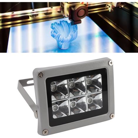 Lampe UV portable pour résine photosensible 405 nm, étanche IP65, pour imprimante 3D. Polymérisation rapide. Colle sans ombre. 90-265 V, prise UE. (1/5)