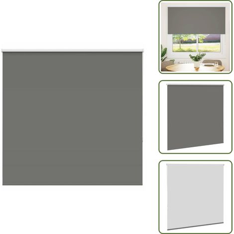 vidaXL Verdunkelungsrollo Grau 150x175cm Stoffbreite 146,6cm Polyester (1/5)