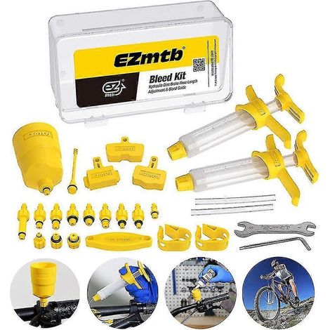 Bremsenentlüftungsset, hydraulisches Scheibenbremsenöl für Fahrräder, Mineralöl für MTB-Bremsen, Reparaturwerkzeug (1/5)