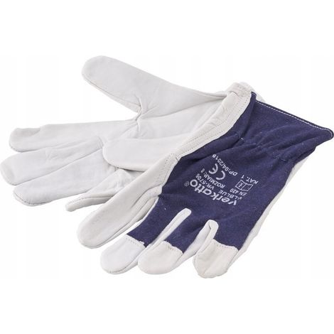 Gants de protection en cuir bleu 11/XXL (1/5)