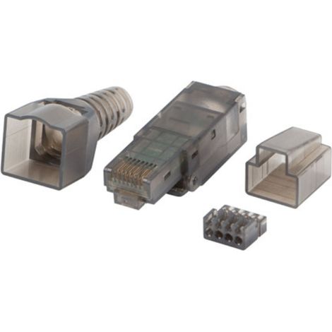 Connettore RJ45 senza attrezzi Cat.6A UTP per cavi AWG 26-22