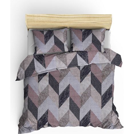 Funda nórdica, funda nórdica, ropa de cama Set Cream Marrón Beige (1/5)