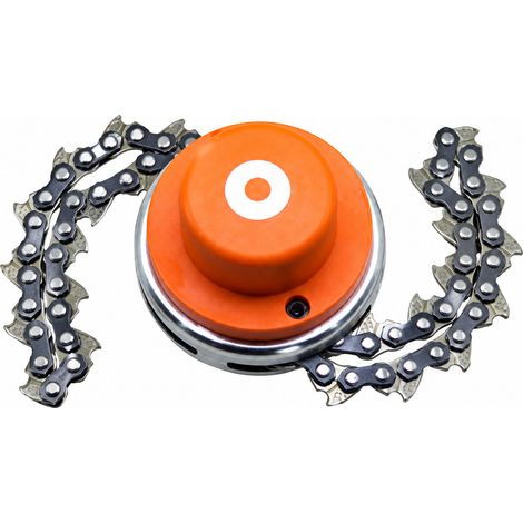 Tête de débroussailleuse à chaîne modèle fileté orange plastique pièces en aluminium 491g 14,5 × 11,5 × 7 cm 491 g – Livraison gratuite