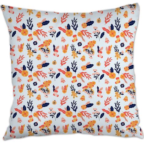 Housse de coussin 45x45 cm carrée à fermeture éclair invisible pour chambre salon (1/5)