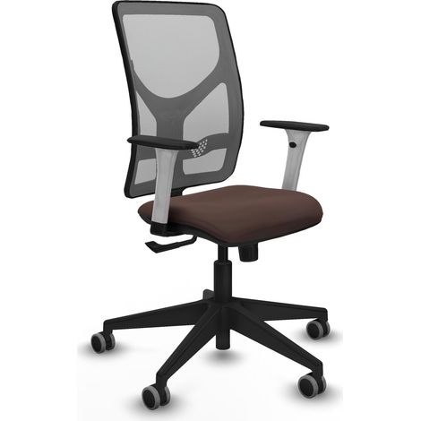 Silla de oficina piqueras y crespo Motilla gris similpiel (1/2)