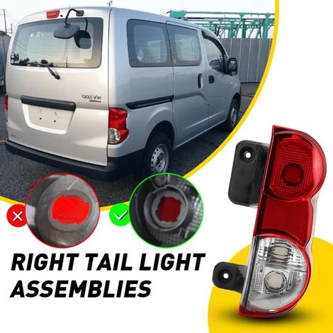 Feu arrière droit Feu stop arrière côté passager 26550 JX00A Remplacement pour NV200 2009‑2021 (1/5)