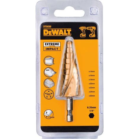 Punta a gradini Impact 14-25 mm - DEWALT DT5030-QZ (1/3)