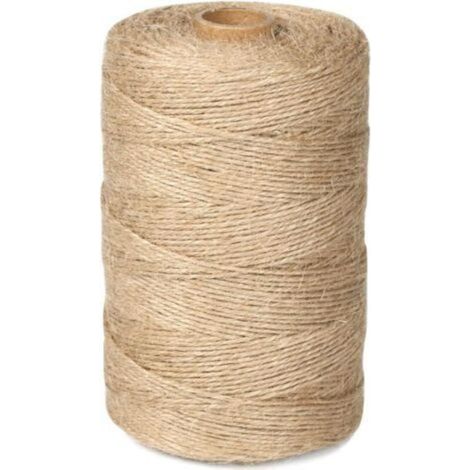Corde de jute naturelle 2 mm x 200 m, idéale pour le jardinage, le bricolage et les griffoirs manuels pour chats (1/5)