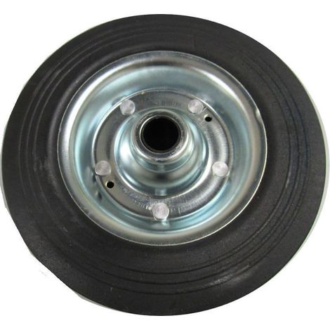 Replacement Trailer Jockey Wheel 200MM x 50MM - 2" Spare Rubber Metal Rim (1/5)