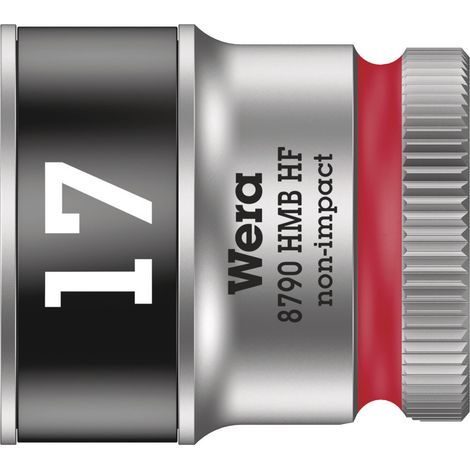 WERA Steckschlüsseleinsatz 6-kant 3/8" 17mm mit Haltefunktion (1/5)