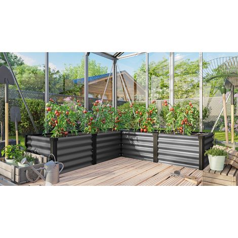 Vitavia Hochbeet "Linus IN & OUT 401 M", granit/ schwarz, M (1/3)