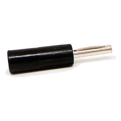 Fiche banane 4 mm RS PRO Noir Mâle 16A 50V ( Prix pour 1 )