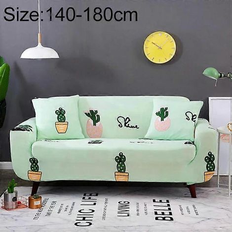 Housse de canapé d'angle élastique antidérapante avec taies d'oreiller - Motif citron et cactus (1/5)