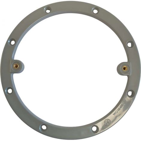 Hayward – Bonde de piscine anti vortex 200mm – Diamètre intérieur 165mm – Entraxe 182mm – Compatible revêtement liner – Gris clair