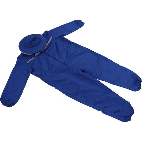 Combinaison Apiculture Bleue Unisexe en Caoutchouc pour Protection Extérieure (1/5)
