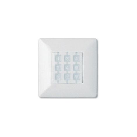 Plaque murale carrée blanche WSW – Pour module de commande Nice – Accessoire de finition pour motorisation – Pour béton armé