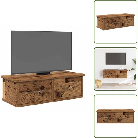Wandschrank Altholz-Optik 60x26x18,5 cm Holzwerkstoff - Hängeschrank - Hängeschränke - TV-Hängeschrank - Wandschrank (1/5)