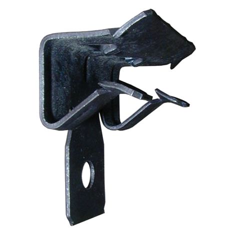Clip in acciaio fosfatato con occhiello laterale spes. 4-10 - 100 pz