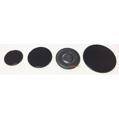 WHIRLPOOL IGNIS SERIE 4 PIATTINI CUCINA AGAS 2 FORNELLI MEDI NERO OPACO S 2560/1 (1/4)
