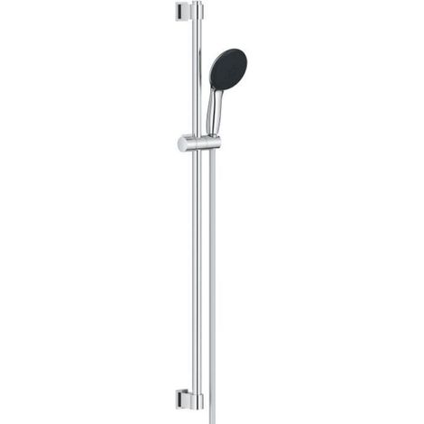 Ensemble de douche avec pommeau 3 jets, barre 90cm et flexible - GROHE Vitalio Start 110 26956001 - Economie d'eau - Chromé (1/4)