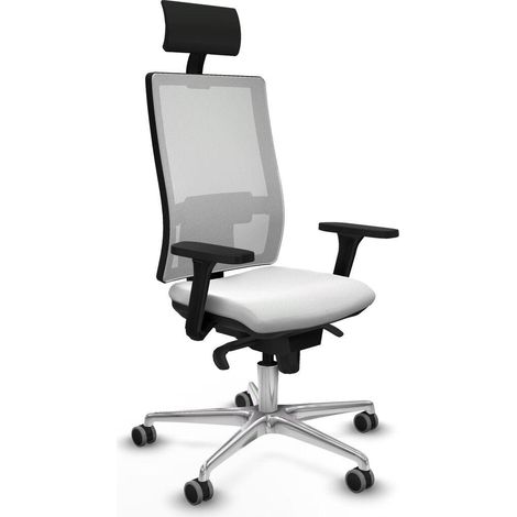 Piqueras y Crespo Chaise Ergonomique Blanc Bureau (1/3)