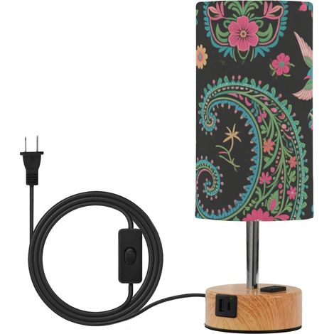 Petite lampe de table pour chambre à coucher avec abat-jour en (1/5)