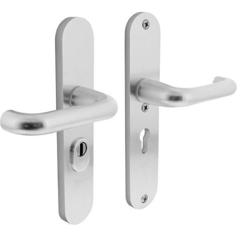 Quincaillerie de porte arrière ovale Aurano Protection anti-traction PC 55mm acier inoxydable - 0082.379729 (1/2)