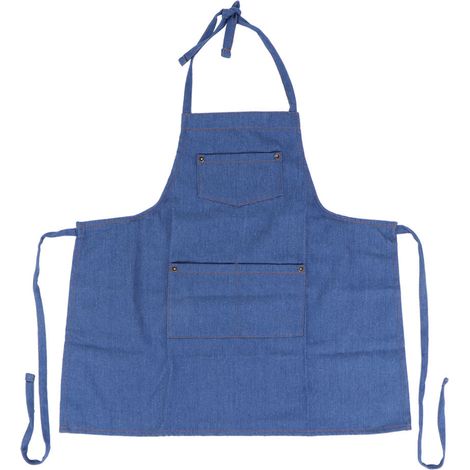 Tablier Enfant Coton Denim Réglable avec Poche - Taille M 68x74cm pour Cuisine et Peinture (1/5)