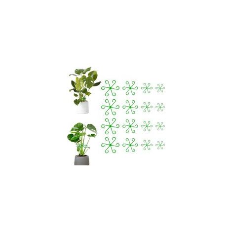 16 Pcs Attache Plante Grimpante Accroche Supports de Tige de Plantes grimpantes Clips de Support pour Plantes Attache Plante Grimpante Intérieur Clips de Fixation Crochets de Fixation Clips (1/5)