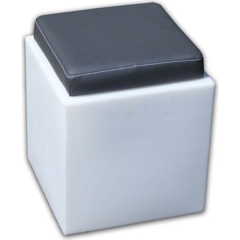 Sitzbank mit Led Rechteckig aus Harz mod. Roomy 80x35 cm weisses Licht (1/5)