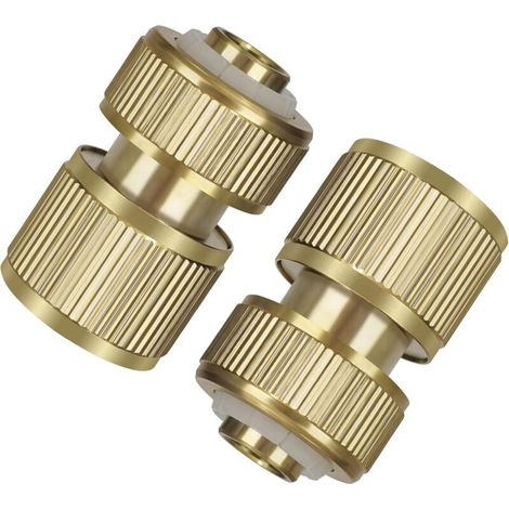 Raccord rapide pour tuyau d'arrosage en laiton, connecteur extensible de 1/2 pouce pour robinet d'arrosage, adaptateur pour machine à laver et jardinage (1/5)