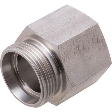 Racor hembra 28L x 1" BSP acero inox. PH HYDRAULIK GAS28LR1SS (1/2)