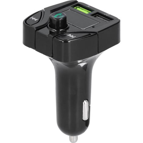 Émetteur FM Bluetooth voiture, chargeur allume-cigare double USB pour téléphone. (1/5)