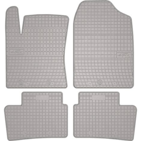 Alfombrillas de goma para coche: Hyundai i10 II hatchback (2013-2019) - color gris. (1/5)