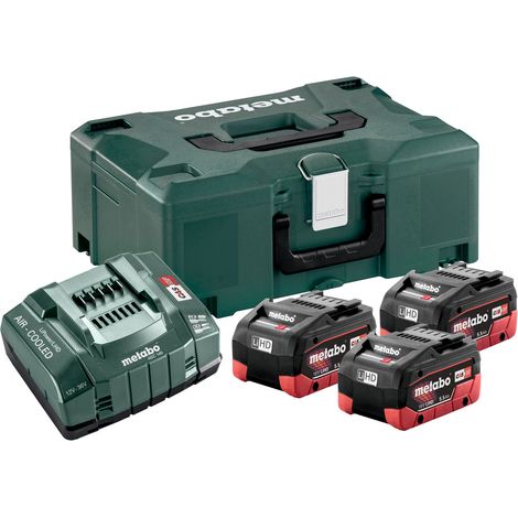 Metabo set básico LIHD + 3x batería recargable 5,5 Ah + cargador + metaBOX ( 685069000 )