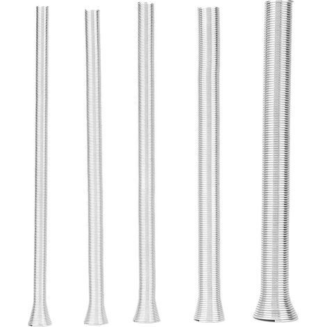 5 Pièces Tube à Ressort en Acier Super Élastique 21cm pour Cintrage de Câbles Électriques PVC (1/5)