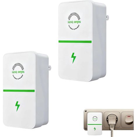 Économiseur D'énergie, Power Save Plug Boîte D'économie électrique Boîte électrique Intelligente AC 90V-250V  Réducteur D'électricité(2Pack) (1/5)