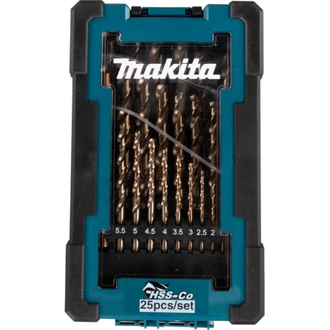 Juego de 25 brocas MAKITA HSS-CO para metal - D-67577 (1/3)